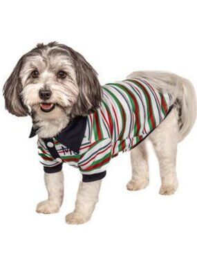 Red-Green Stripe Polo
